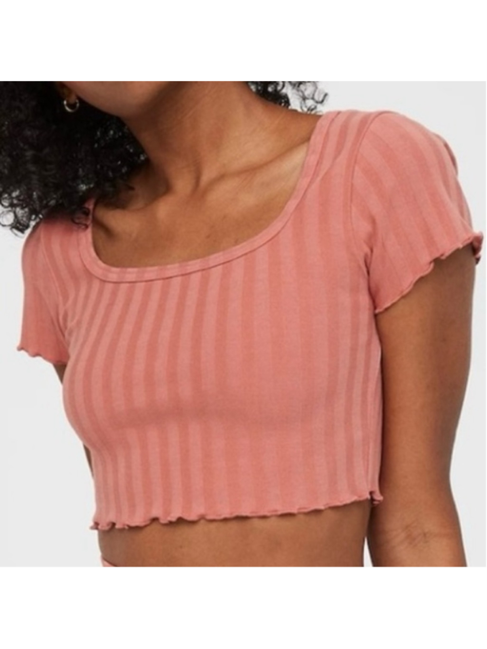 Offline By Aerie OG Groove Crop Tee XS Twilight Ribbed Flattering Cropped NWT